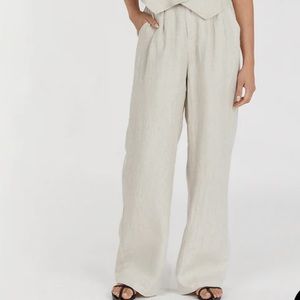 NWT Dissh Nora linen pants natural